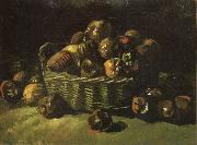 Vincent Van Gogh Still life with Basket of Apples (nn04) oil painting